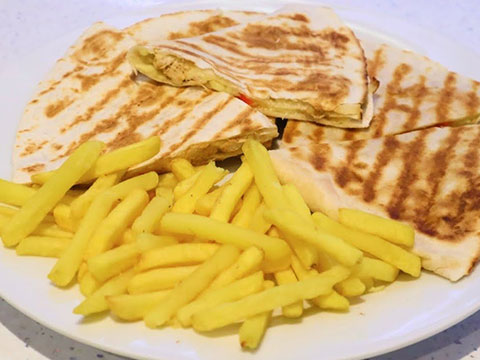 Chicken and Cheese Quesadillas