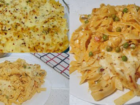 Creamy Chicken Pasta Bake