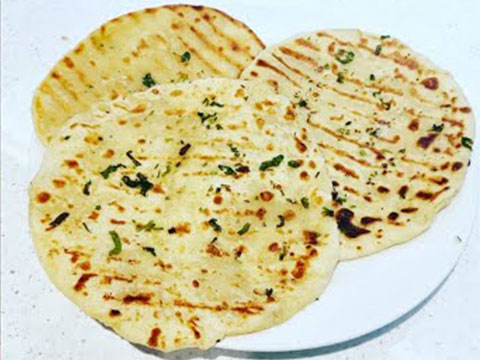 Grilled Garlic Naan